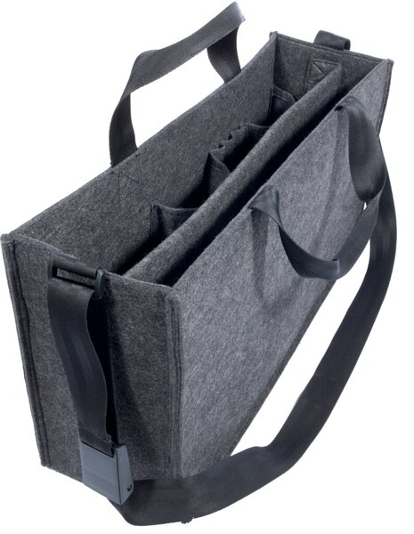 Desk Sharing Bag L, grau, 500 x 280 x 150 mm