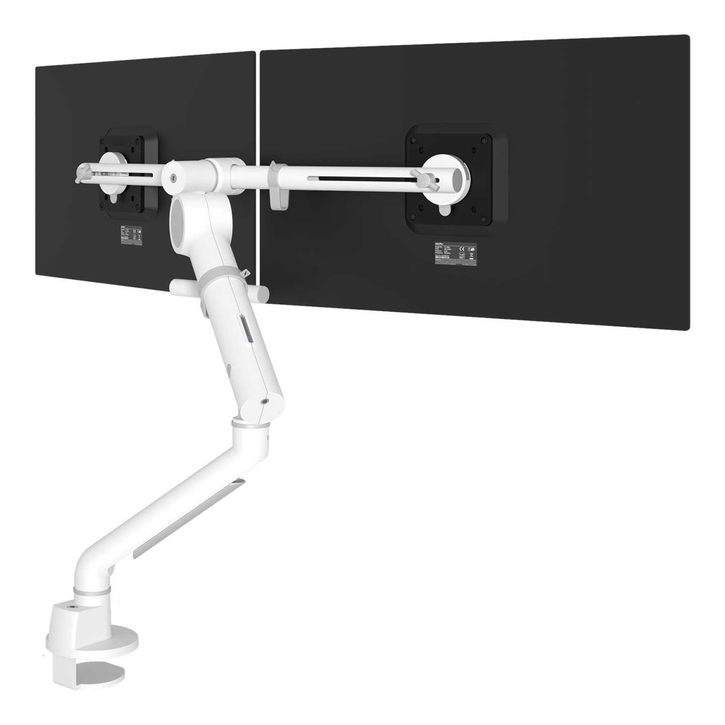 Monitorarm Viewgo pro HD, Doppelarm für schwere Monitore, weiß